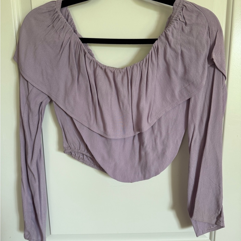 Lavender Long Sleeve Women's Top